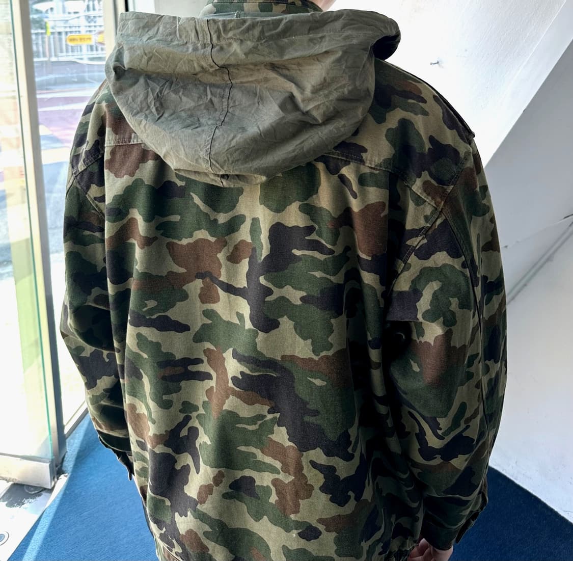 Camo design mild cotton blouson 상품이미지4