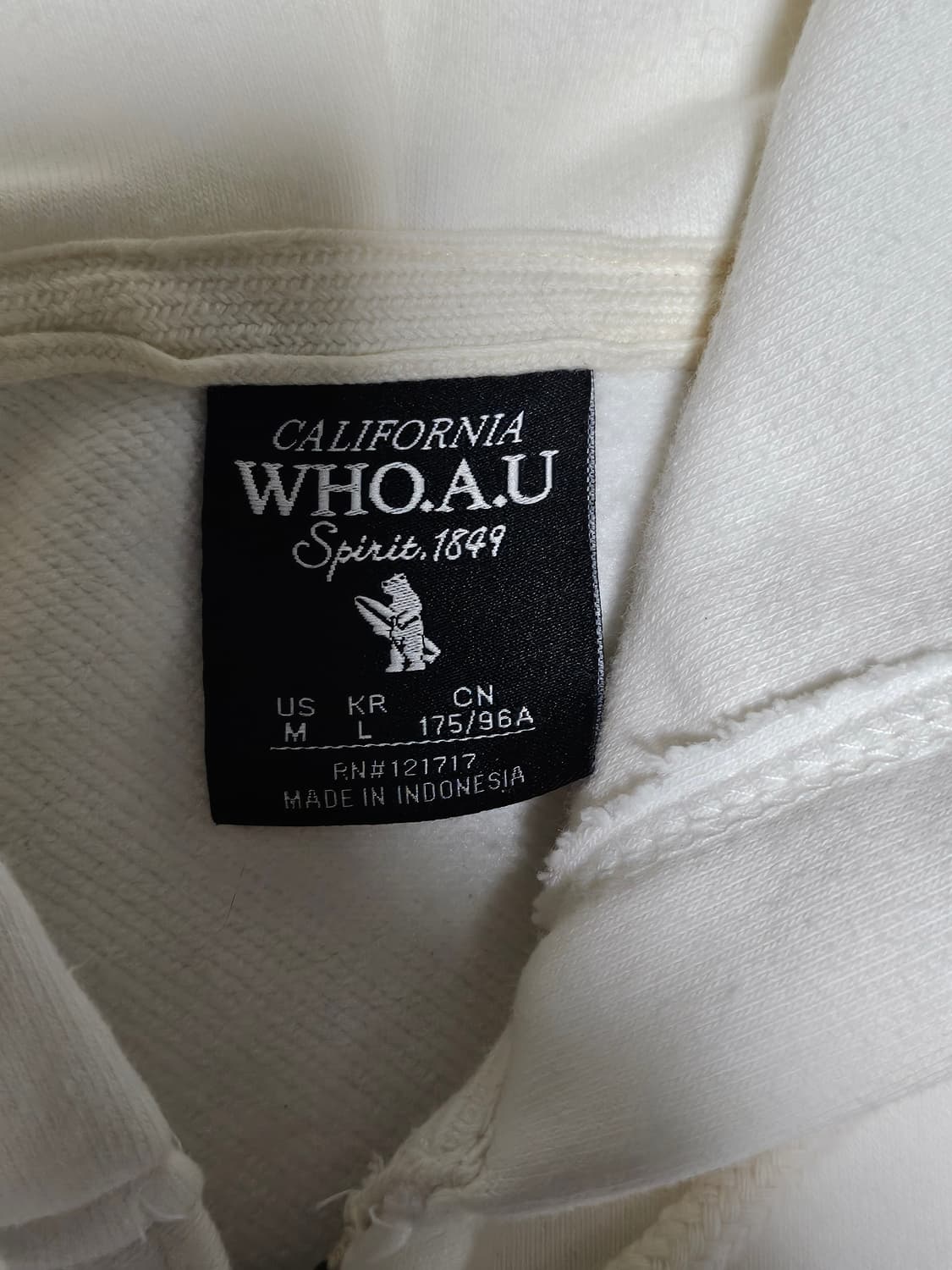 후아유 핀터깔 y2k 자수 후드집업 L 상품이미지2