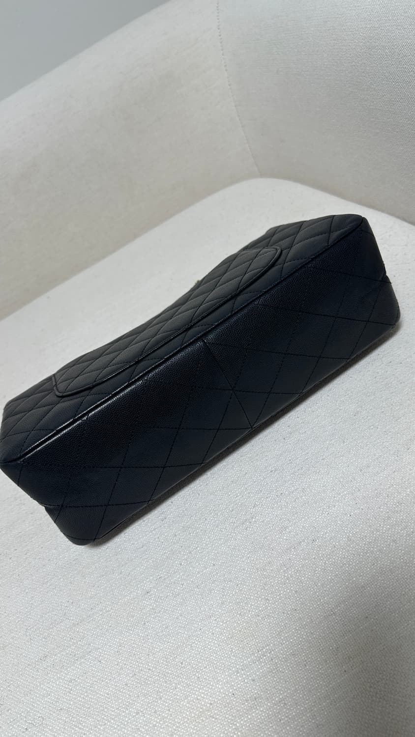 샤넬 빈티지 2.55 캐비어 맥시(구 라지)  상품이미지10