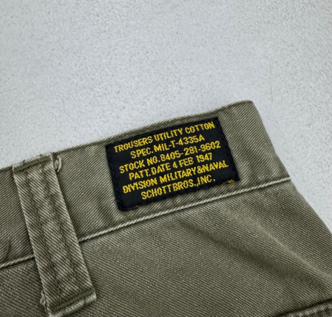 Schott 쇼트 밀리터리 와이드 탄창 포켓 카고팬츠쇼트 밀리터리 와이드 상품이미지7