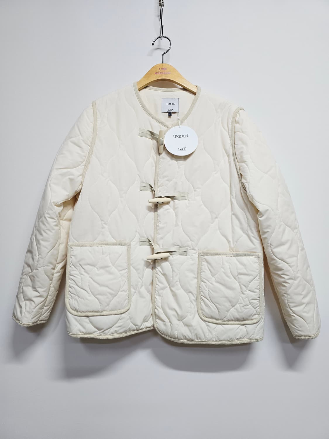 새상품 어반랩 아이보리 퀼팅 자켓 경량패딩 상품이미지1