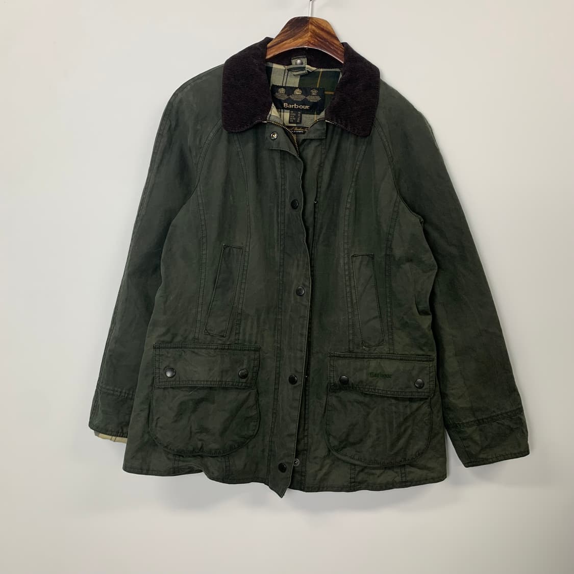 바버 코듀로이 카라 비데일 왁스 자켓  상품이미지2