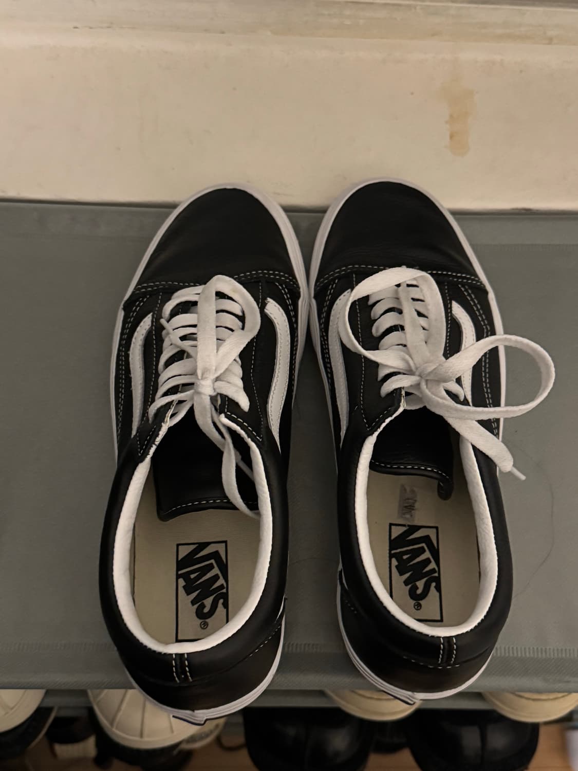 반스 올드스쿨 검흰 레더 (270mm) 상품이미지4