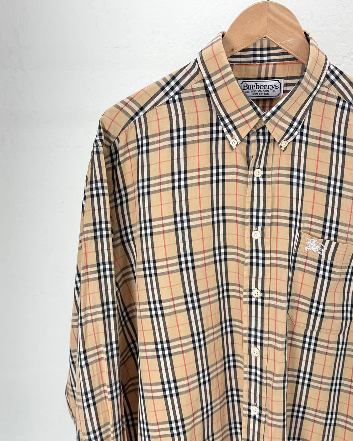 버버리 노바 체크 버튼 다운 클래식 셔츠 상품이미지2