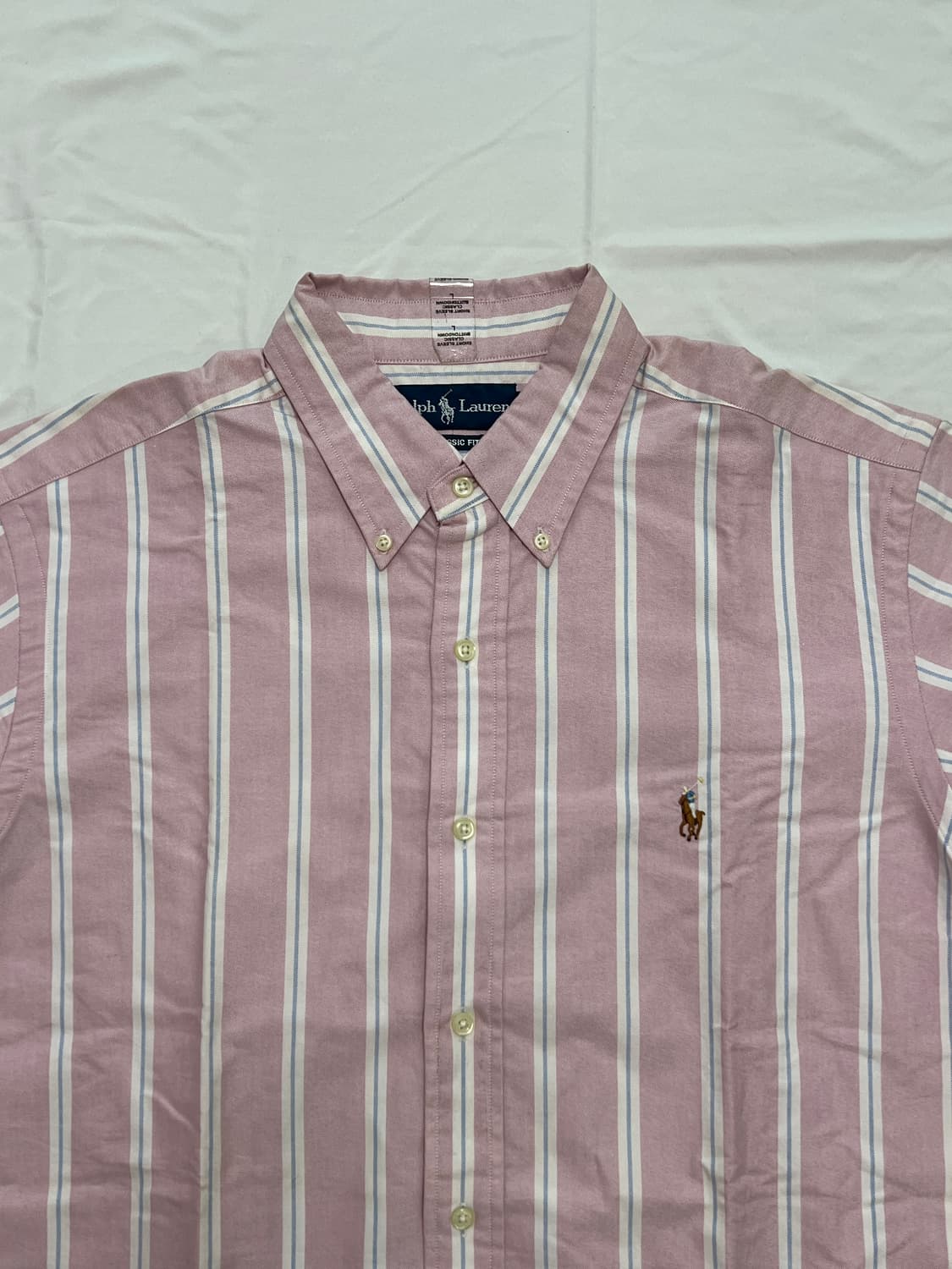폴로 랄프로렌 클래식 버튼 다운 반팔 셔츠 L 상품이미지2