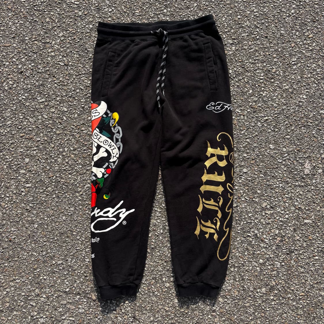 Ed Hardy 에드하디 스컬로고 조거 팬츠 상품이미지4