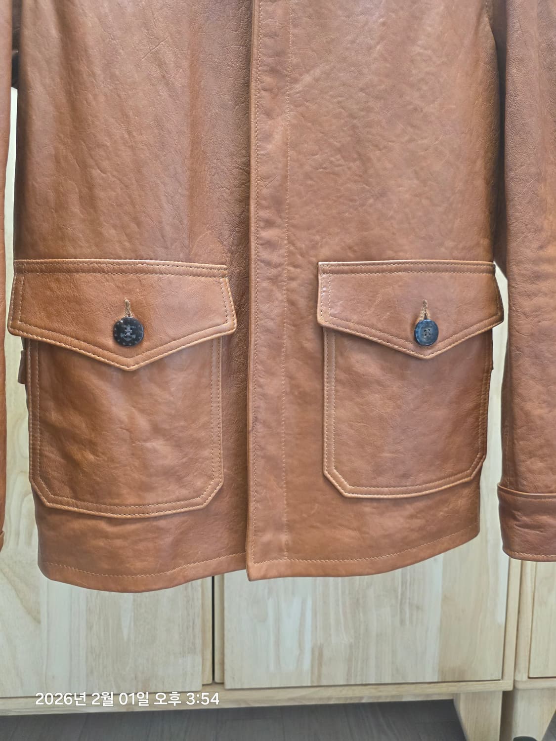 Schott 빈티지 워싱 가죽자켓 (95 ~97) 상품이미지4