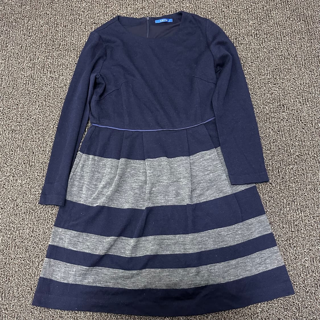 KEITH 키이스 여성 롱 원피스 네이비 S 상품이미지1