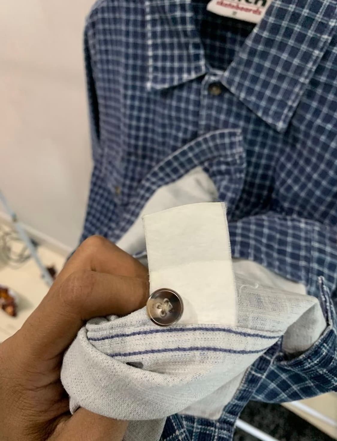 90s 비치 스케이트보드 플레이드 셔츠 상품이미지4