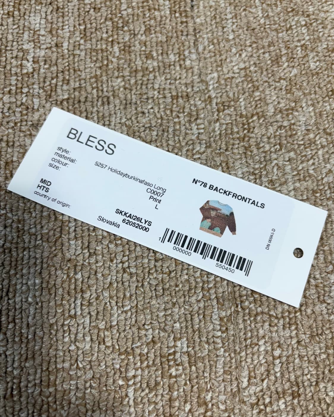 bless 블레스 홀리데이 롱슬리브 상품이미지5