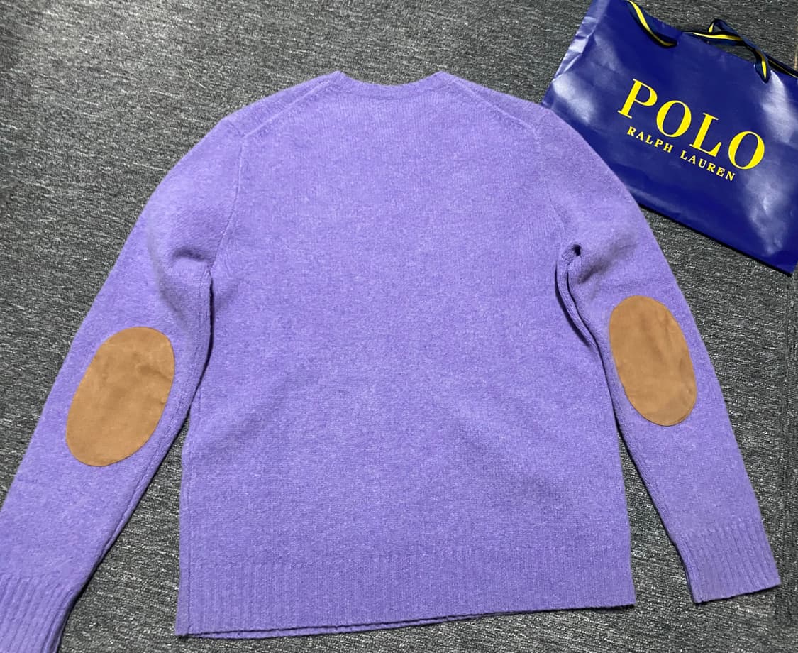 [최신형QR택] 반값이하 급처 폴로 울캐시미어 엘보 패치 니트 상품이미지8