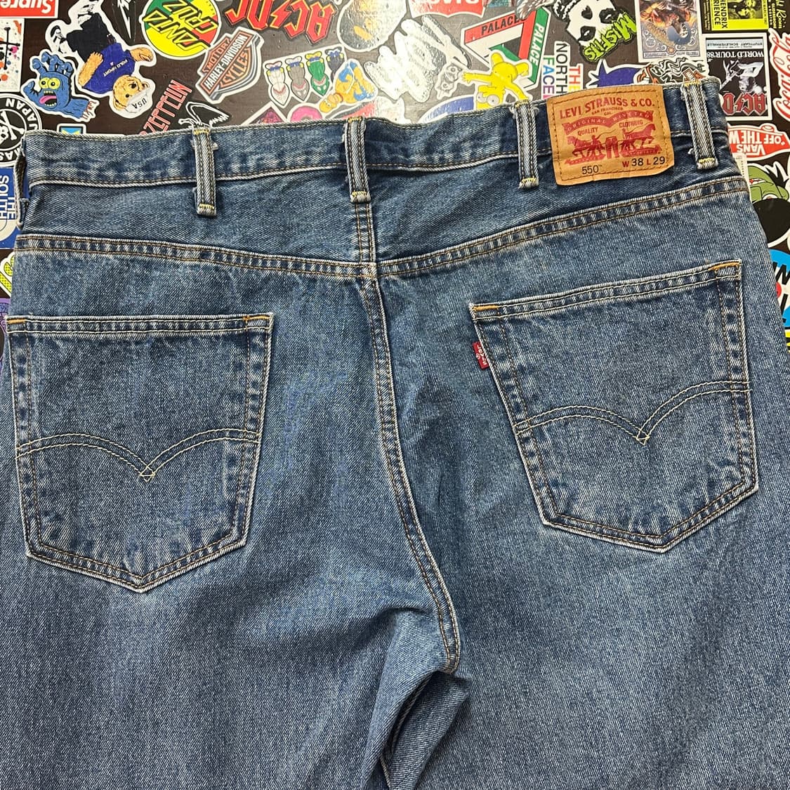 리바이스 550 블루 진 데님 팬츠 38 상품이미지3