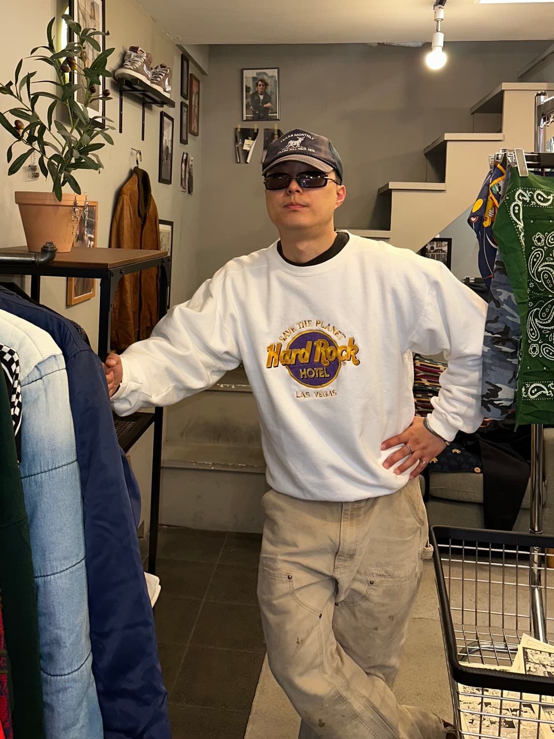 90’s Hard Rock Las Vegas logo sweatshirt 상품이미지1