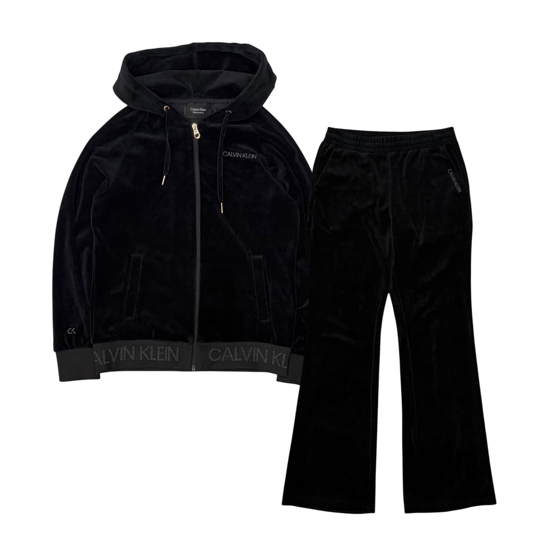 Calvin Klein 켈빈클라인 벨벳 트레이닝 세트 S 상품이미지1