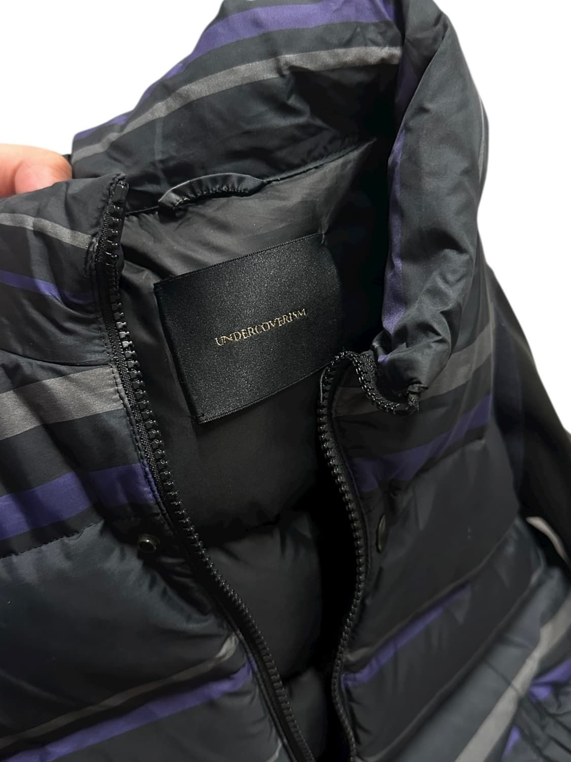 언더커버 레더 슬리브 패딩 상품이미지8