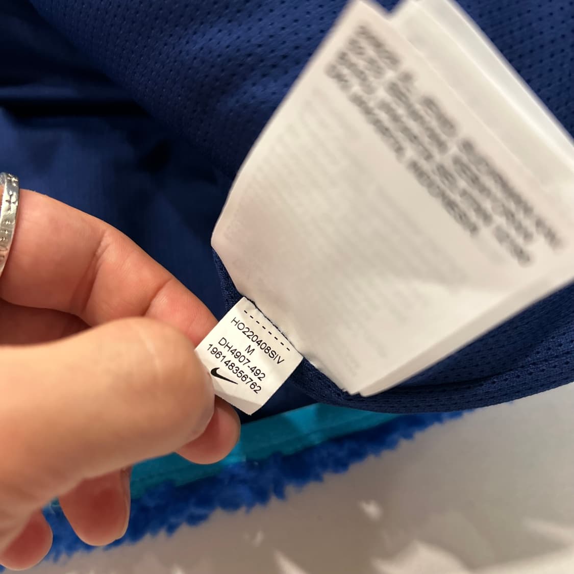 [M] 나이키 잉글랜드 루즈핏 후리스 후드 아노락 블루 B94 상품이미지7