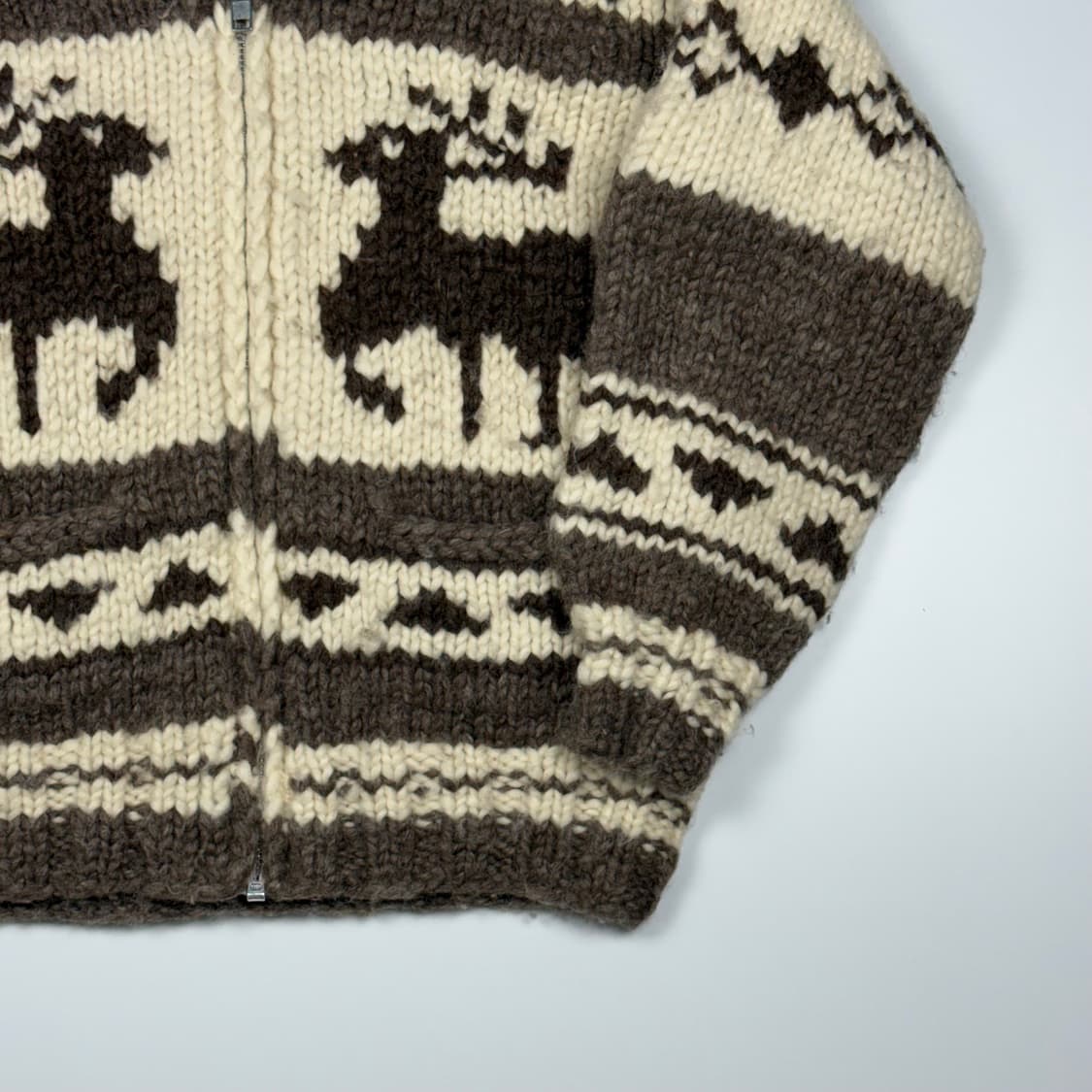 (105) 빈티지 캐나다 디어 헤비울 코위찬 가디건 상품이미지5