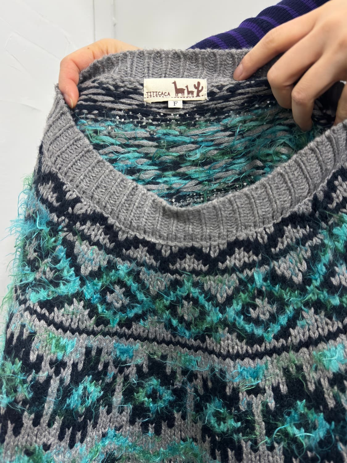 titicaca pattern knit top 상품이미지6