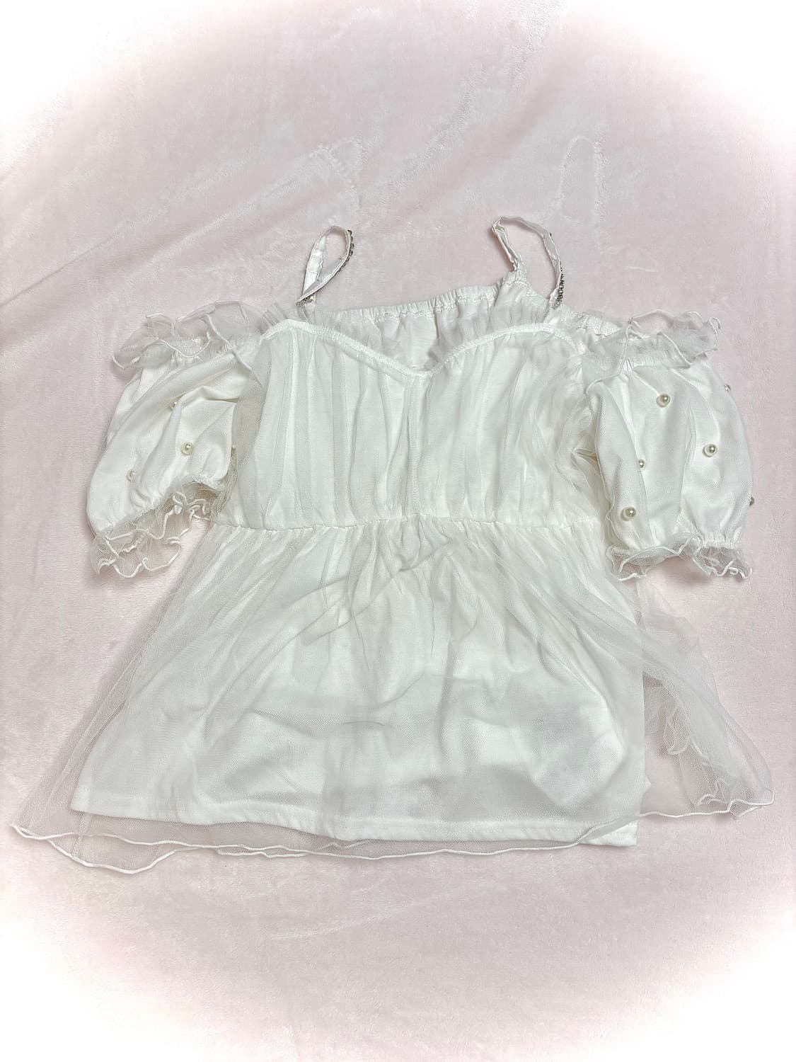 리즈리사 앙크루즈 리본 레이스 탑 세트 히메갸루 라떼갸루 스나계 상품이미지4