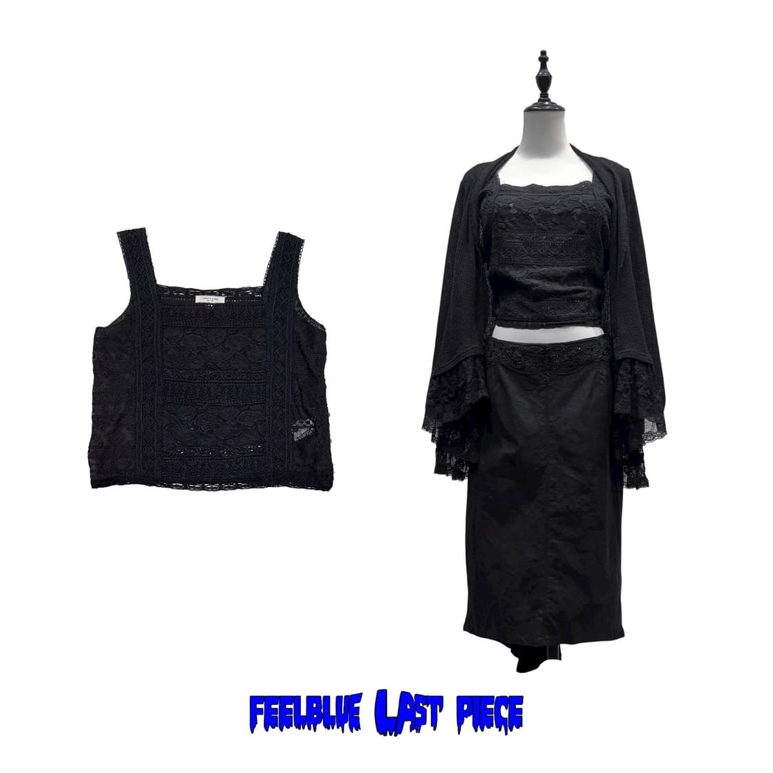 Crochet Square-Neck Tank slip top 상품이미지6