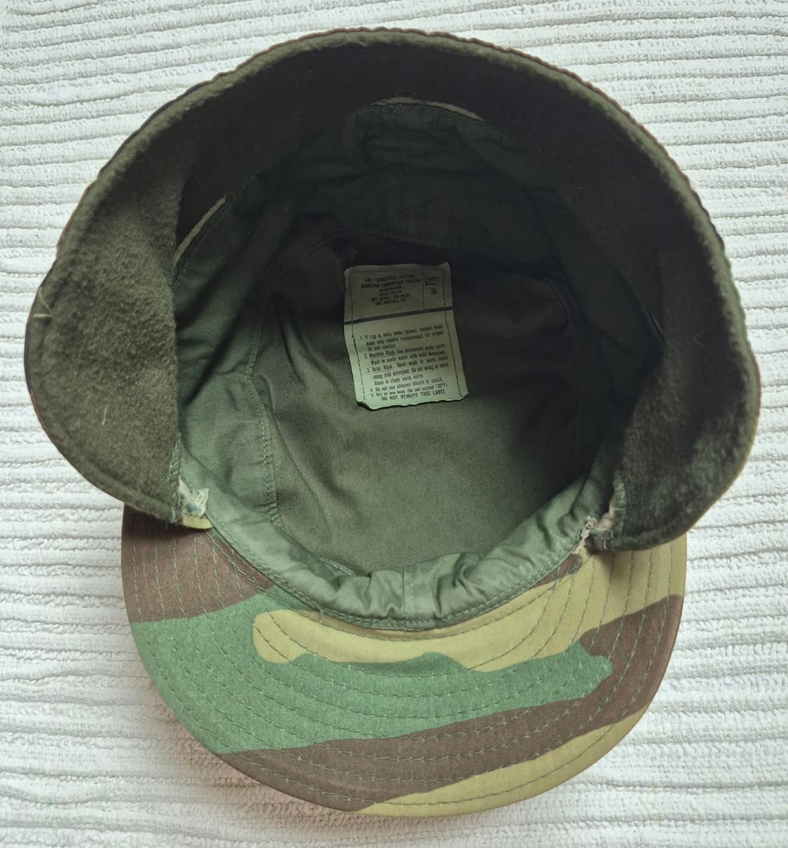 US Military Woodland Camo Patrol Cap 상품이미지3