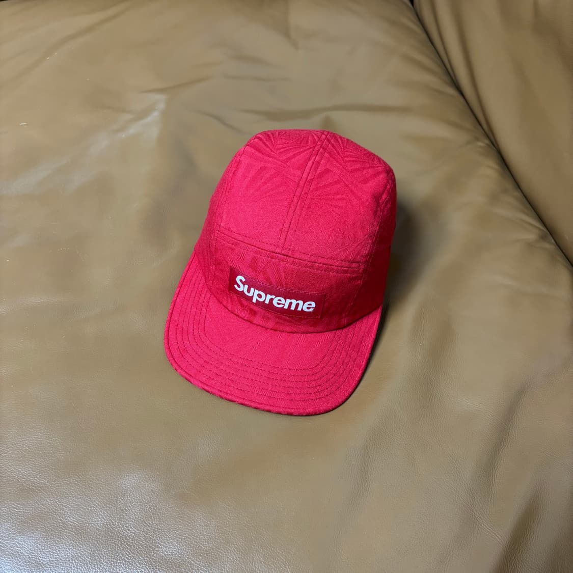 Supreme 슈프림 레드 캠프캡 모자 (Washed Red) 상품이미지1