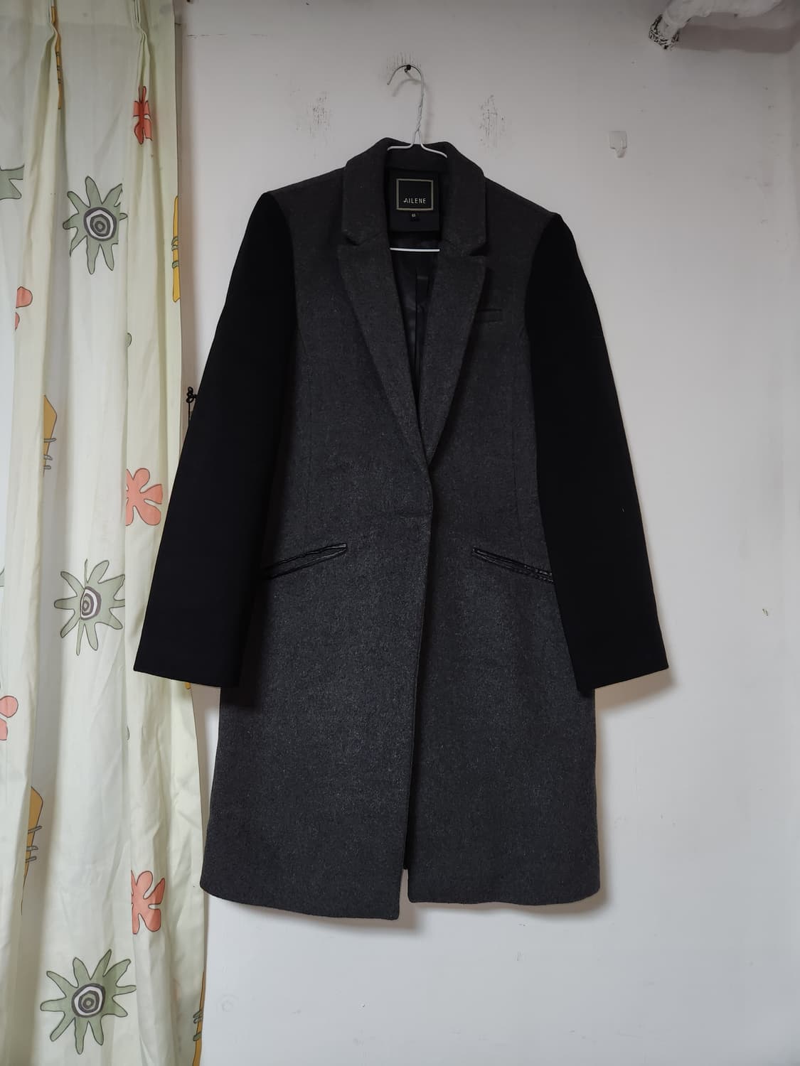 AILENE 배색 모직 코트66(90-160) 상품이미지1