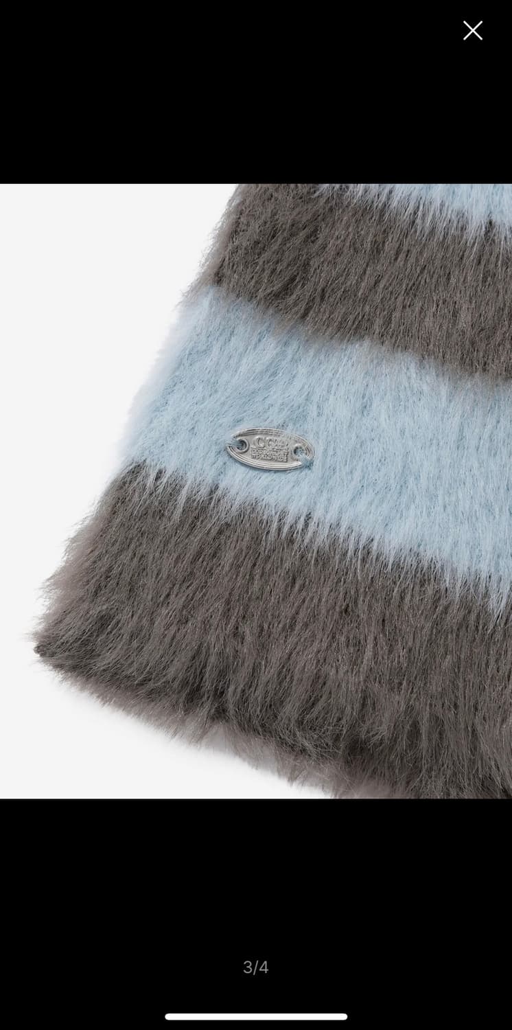 CGP 코드그라피 헤어리 머플러(그레이쉬블루) 상품이미지3