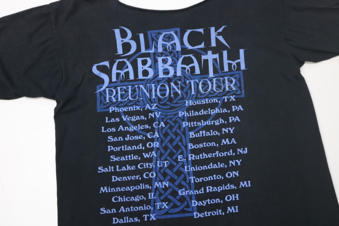 블랙 사바스 리유니언 투어 컷오프 빈티지 반팔티셔츠  상품이미지8