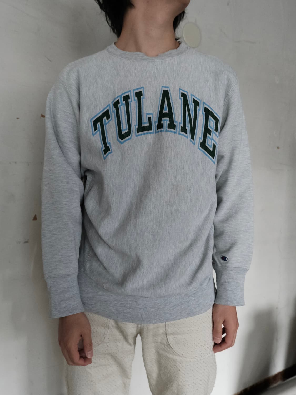 빈티지 90s 챔피온 TULANE UNIVERSITY 리버스위브후드티 L 상품이미지1