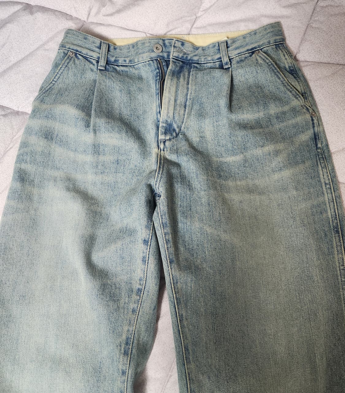 (2) 러프사이드 25SS 드레이프 블리치 데님 상품이미지3