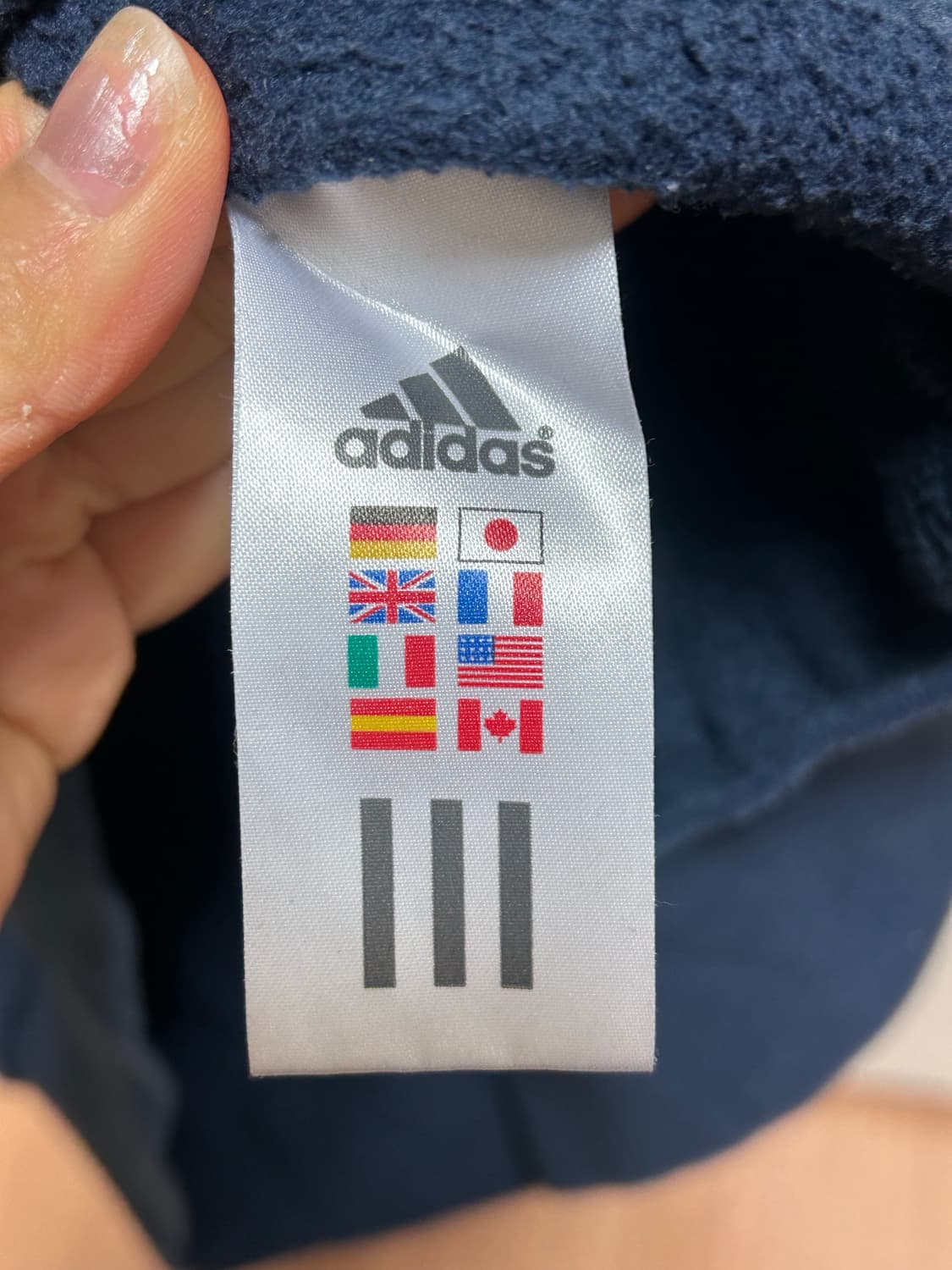 아디다스 네이비 삼선 맨투맨 100 상품이미지5