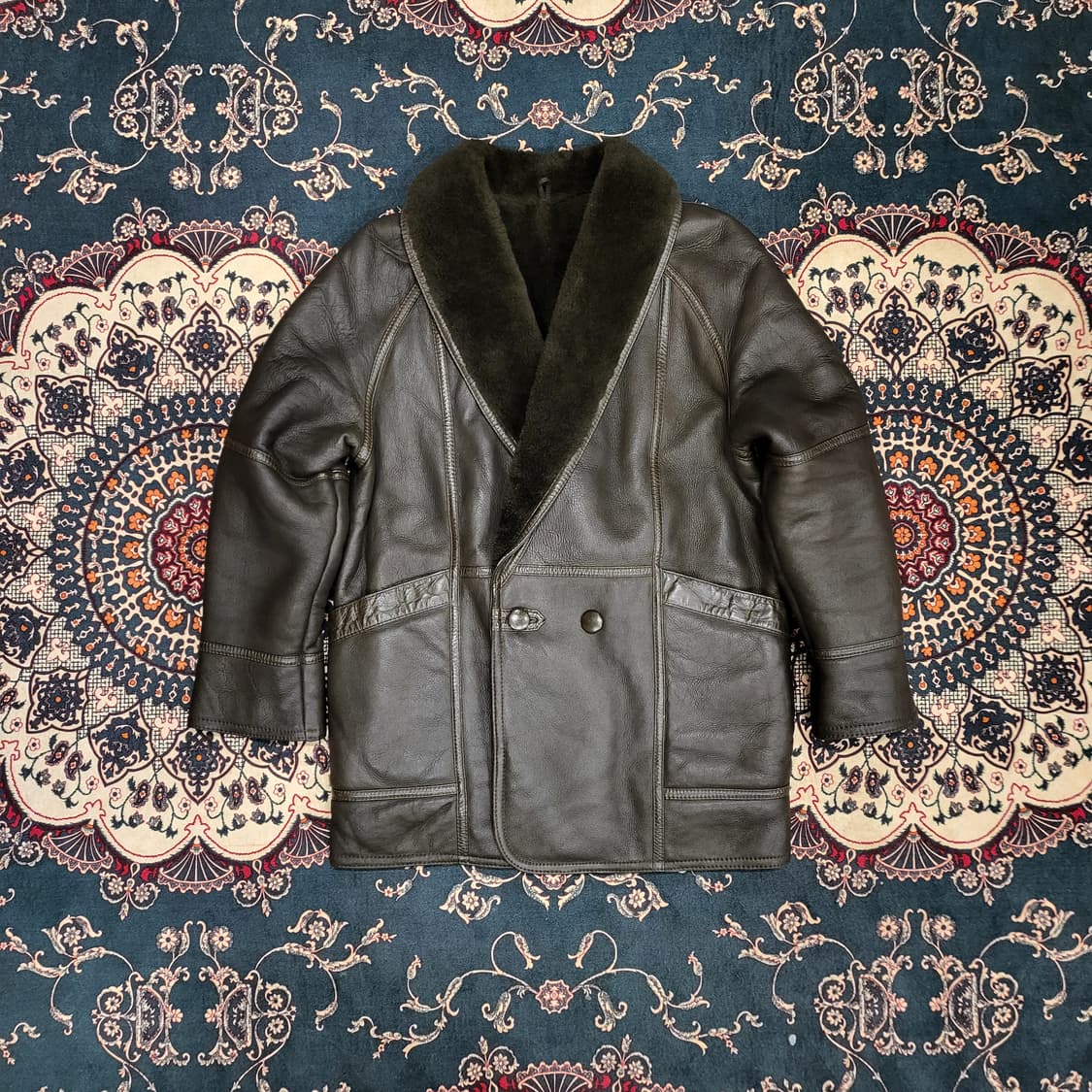 리얼 레더 무스탕 자켓 (L) 상품이미지1