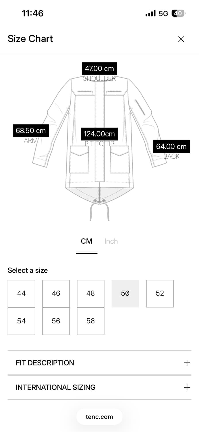 Ten C 텐씨 오스트랄 다운 베스트 자켓 50사이즈 상품이미지7