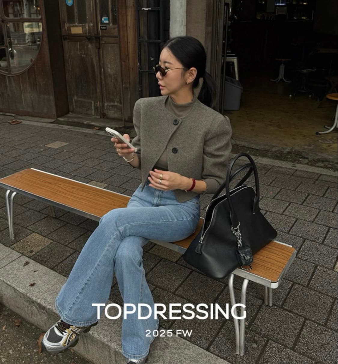 탑드레싱 뮤핸드자켓 - 베이지 M 상품이미지1