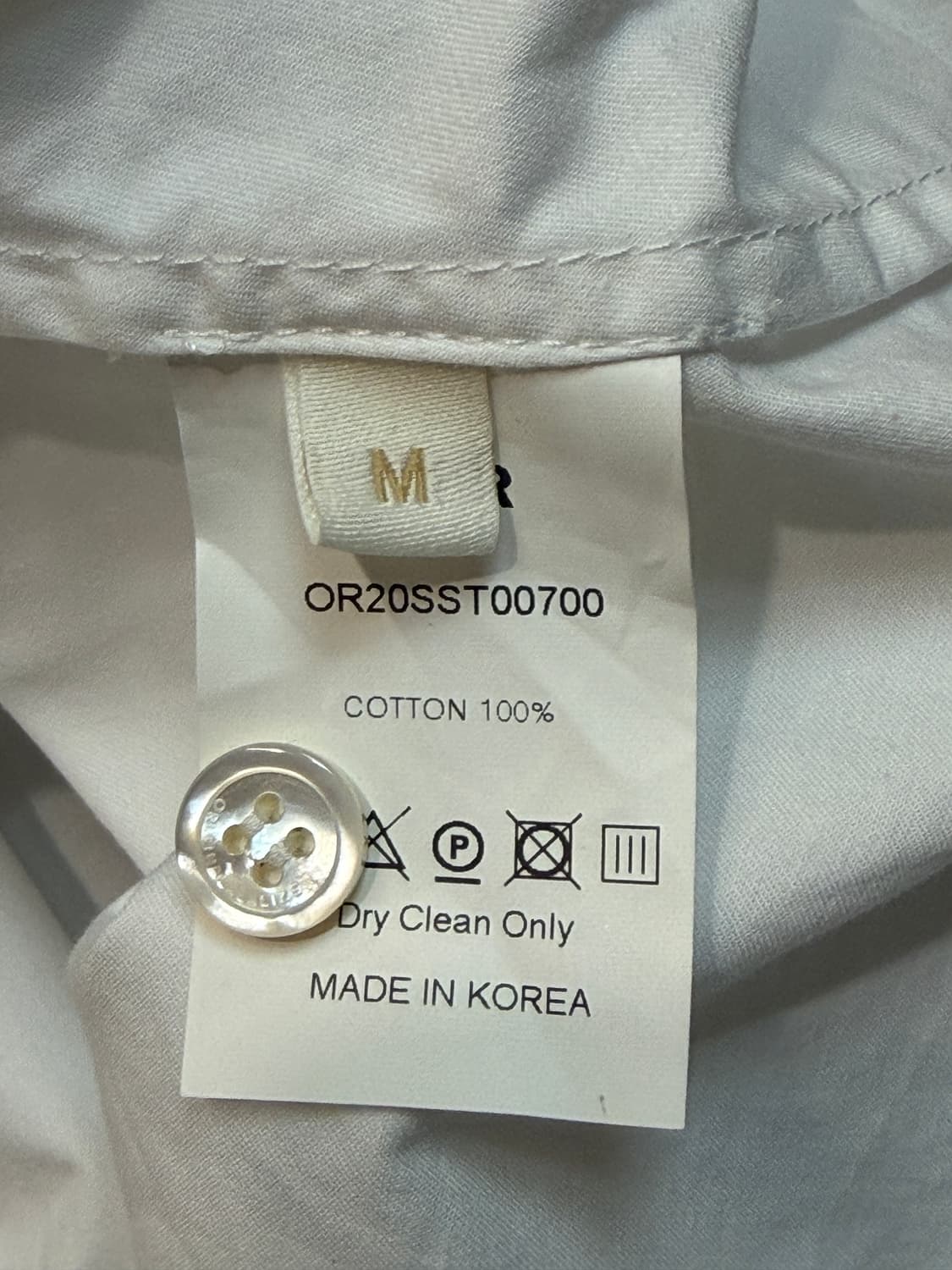 오르 코튼 페플럼 슬리브리스 블라우스 상품이미지8