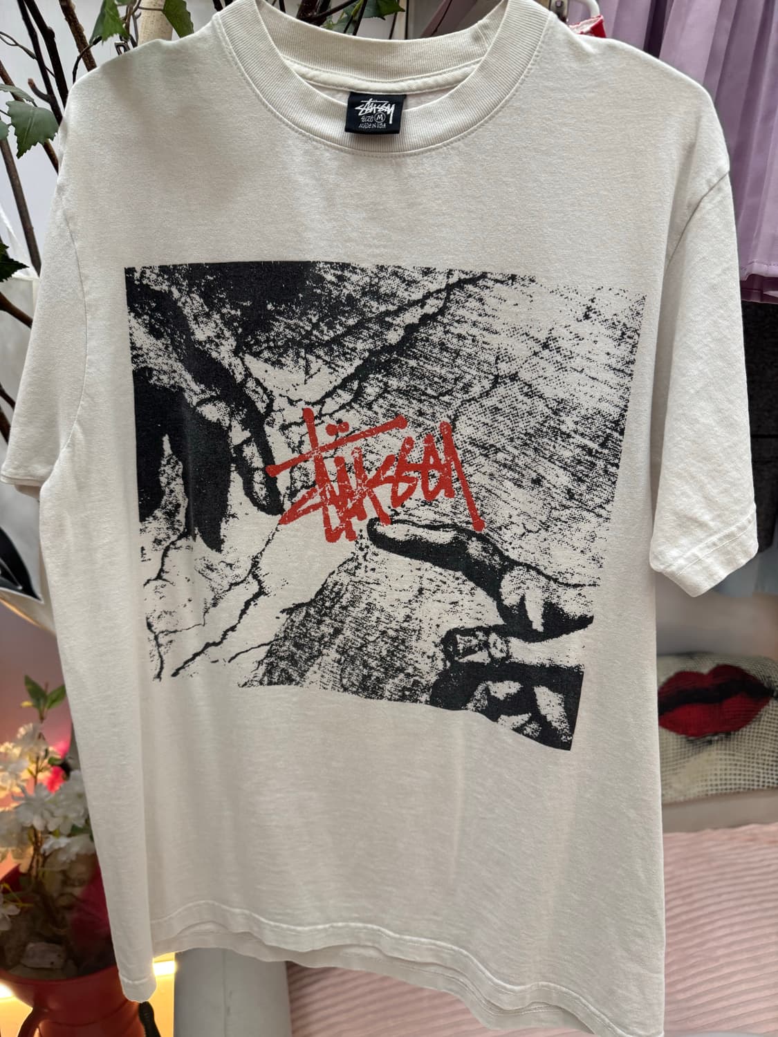 Stüssy 스투시 천지창조 그래픽 반팔 티셔츠 (아이보리) 상품이미지5