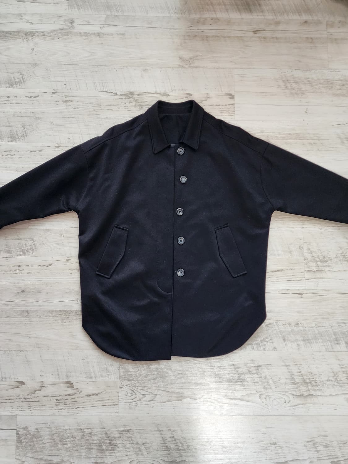 여성 블랙 코트 팜. 66~88사이즈 여자 자켓 상품이미지1