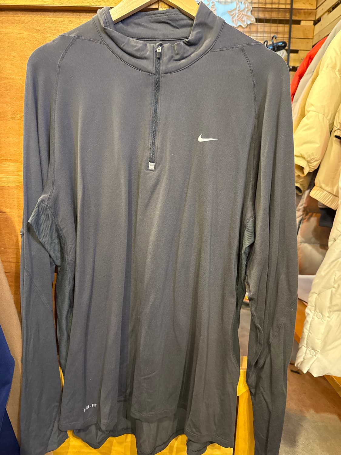 나이키 나일론 그레이 반집업 상품이미지1