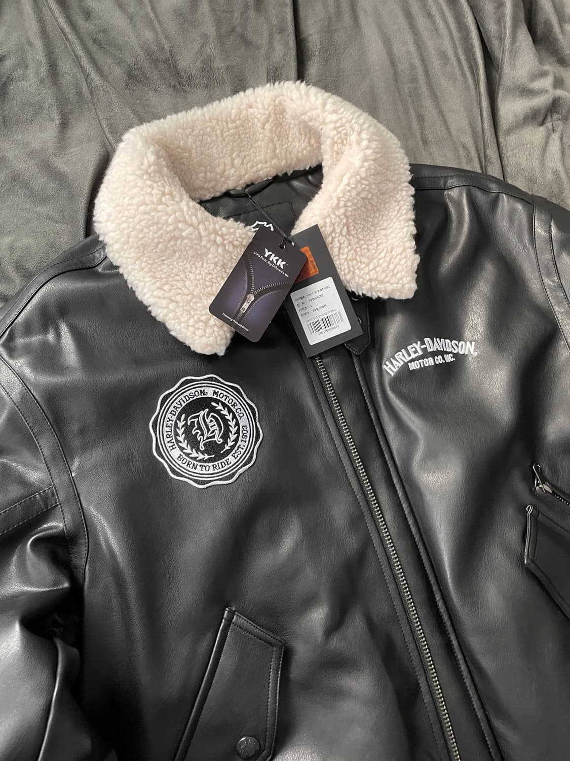 (택포함) 할리 데이비슨 무스탕 자켓 L사이즈 HH15301002 블랙 상품이미지3