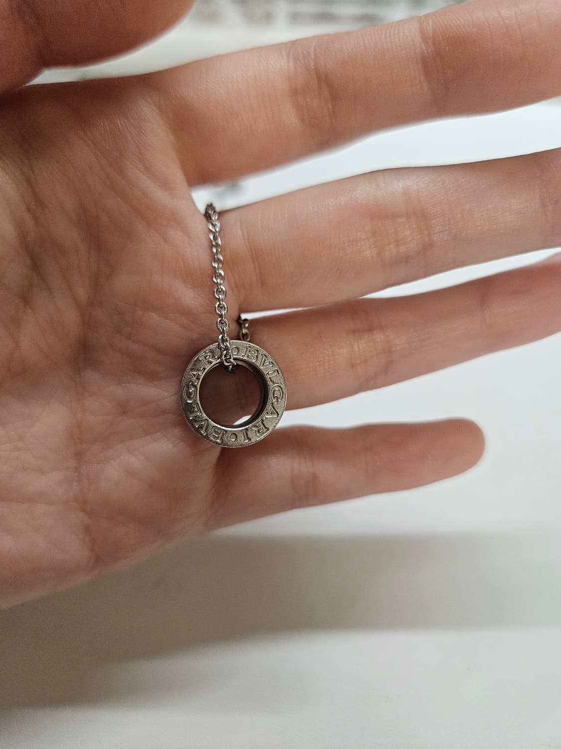 불가리 실버 락스터드 세이브더칠드런 목걸이 정품 상품이미지5