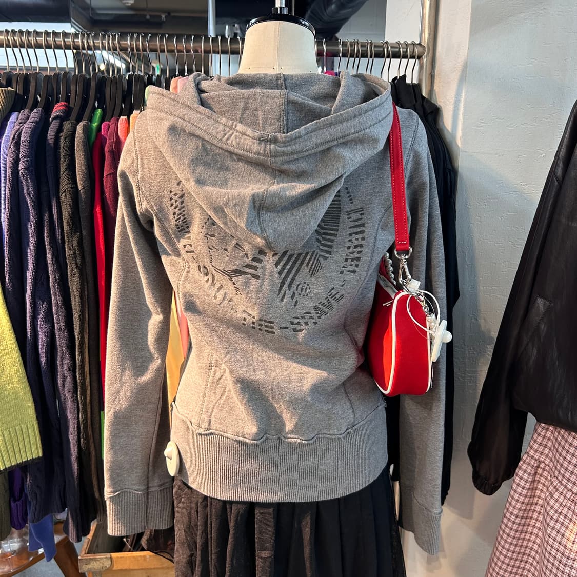 DIESEL Mohican Man Zip-up Hoodie 상품이미지2