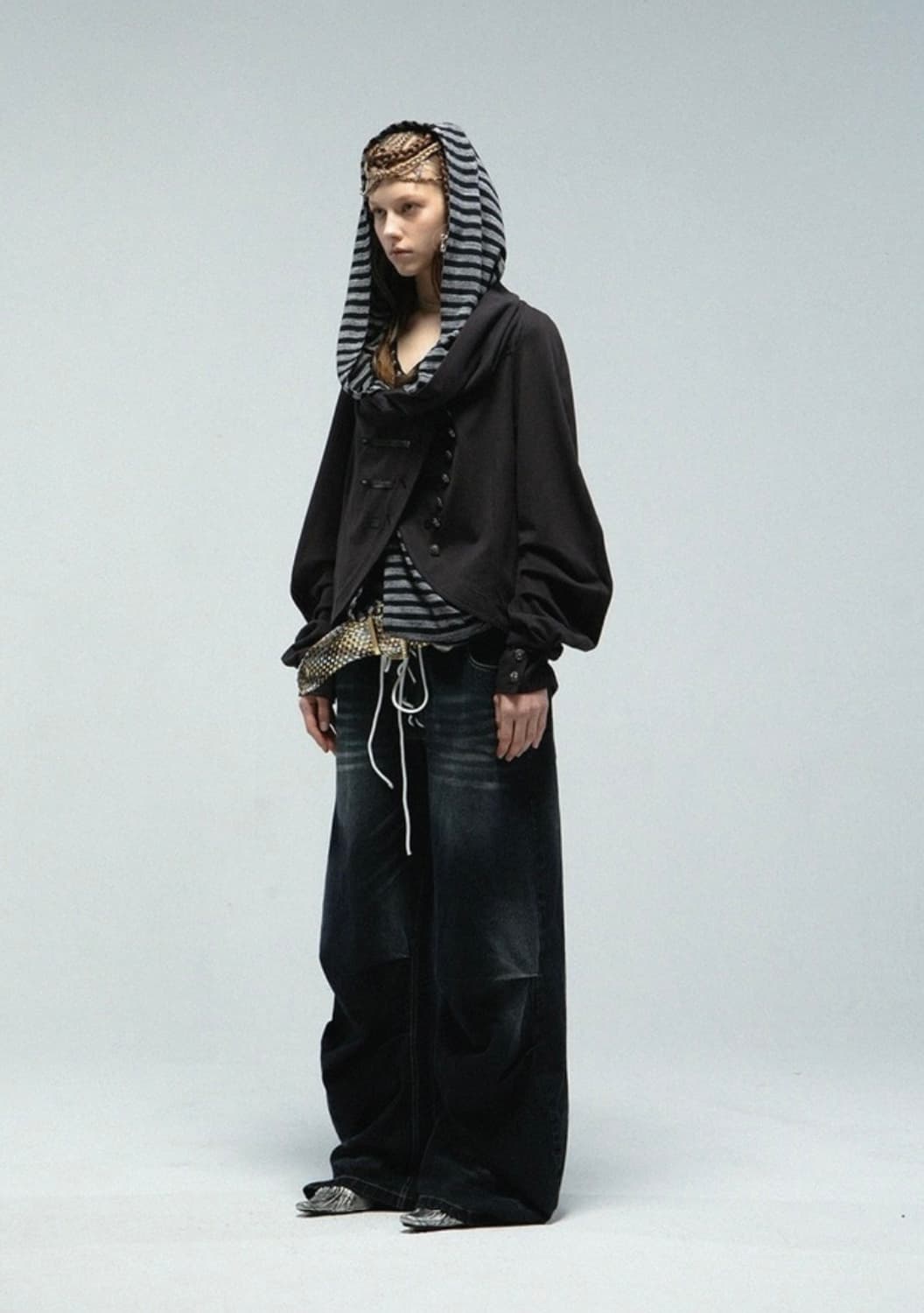 더블펀치 자켓+후드 (블랙) 상품이미지5