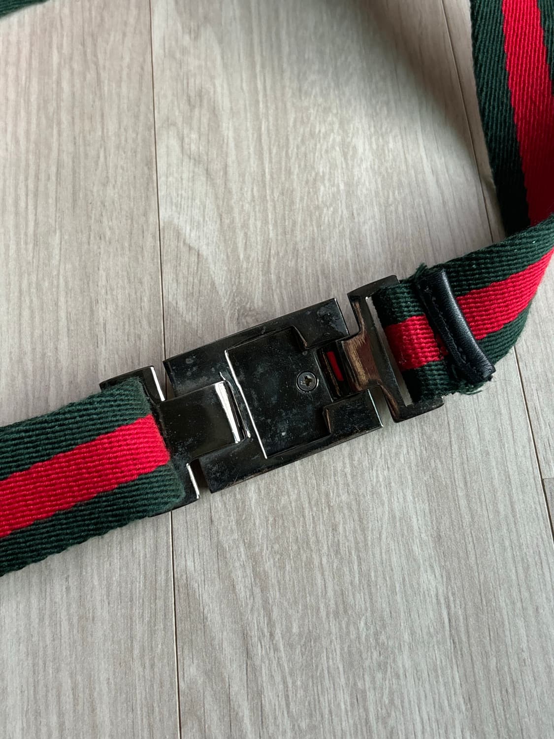 구찌 웹 스트랩 벨트 (Green/Red) 상품이미지4