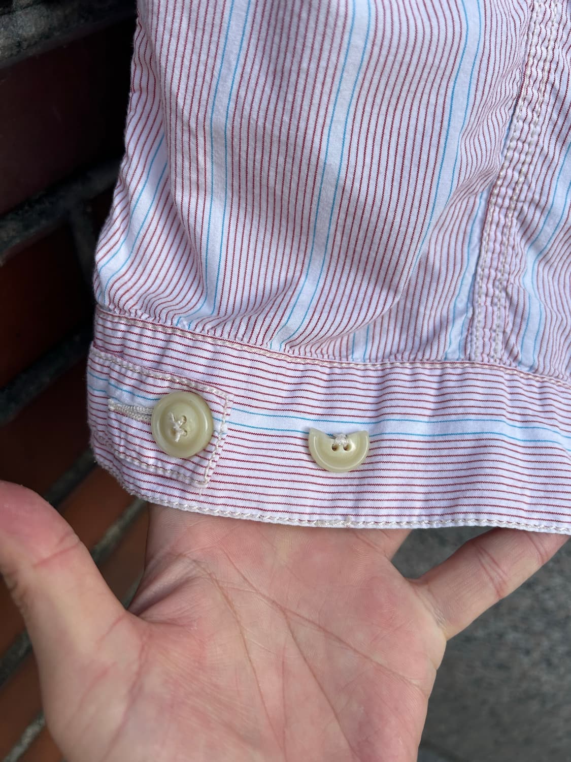 00‘s 리바이스 레드룹 스트라이프 셔츠자켓 상품이미지6