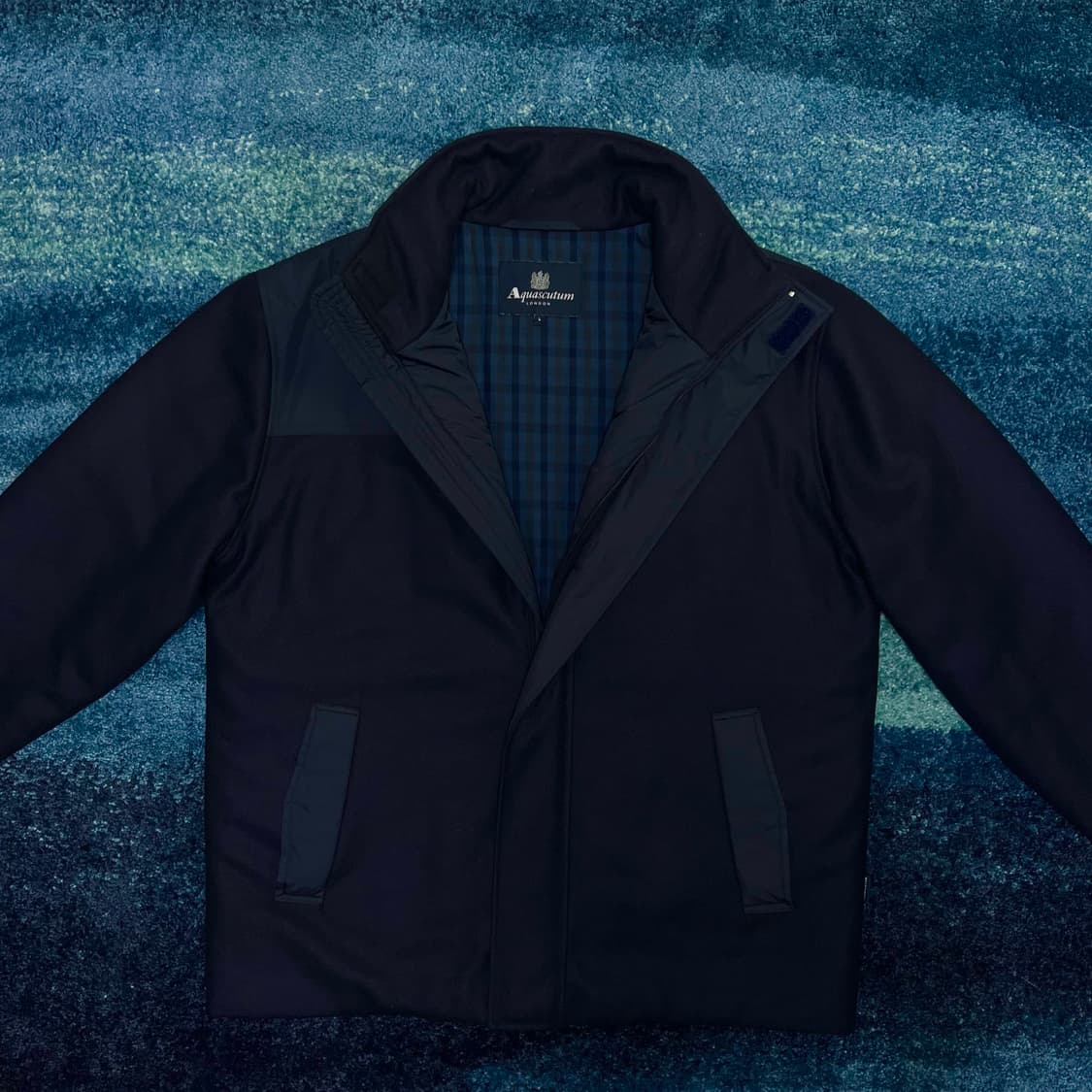 아쿠아 스큐텀 체크 라이닝 숏 자켓 MADE IN PORTUGAL 상품이미지3