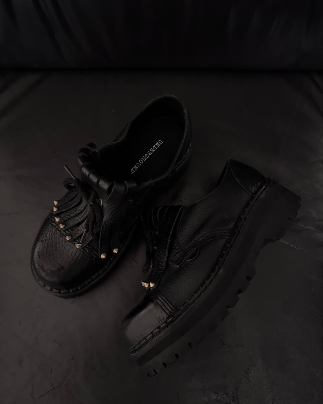 “UNDERGROUND” Fringe Black Shoes   상품이미지1