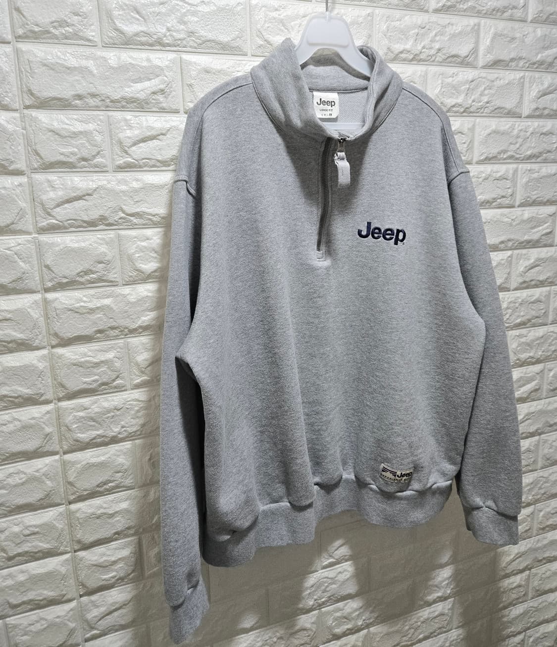 지프 루즈핏 반집업 맨투맨 105 상품이미지2