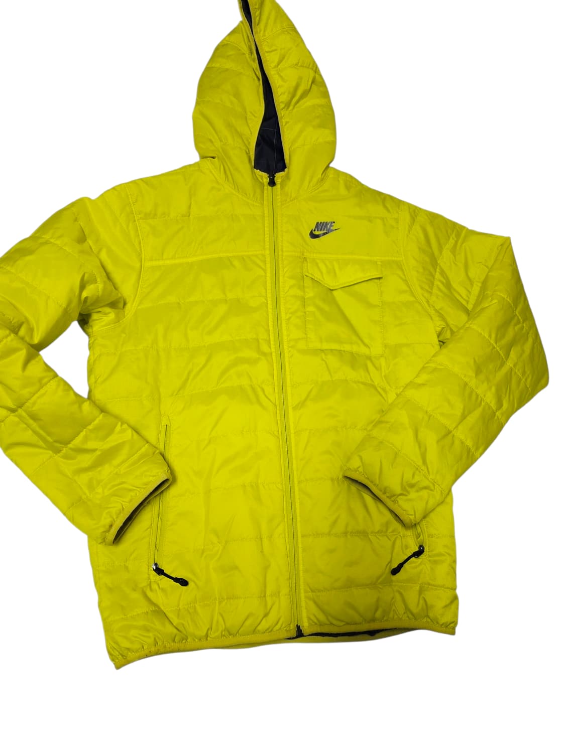 [나이키] 가성비 갑 리버시블 형광 네온 네이비 양면 패딩 M 상품이미지3