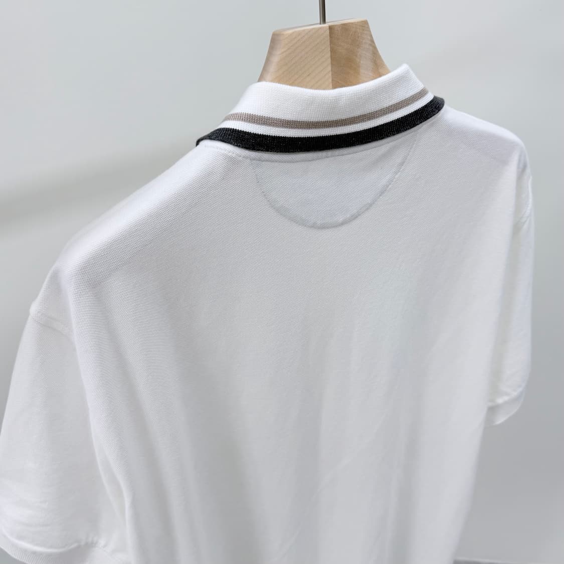 [S+급/2XL] 브루넬로 쿠치넬리 폴로 반팔 카라티 화이트 상품이미지5
